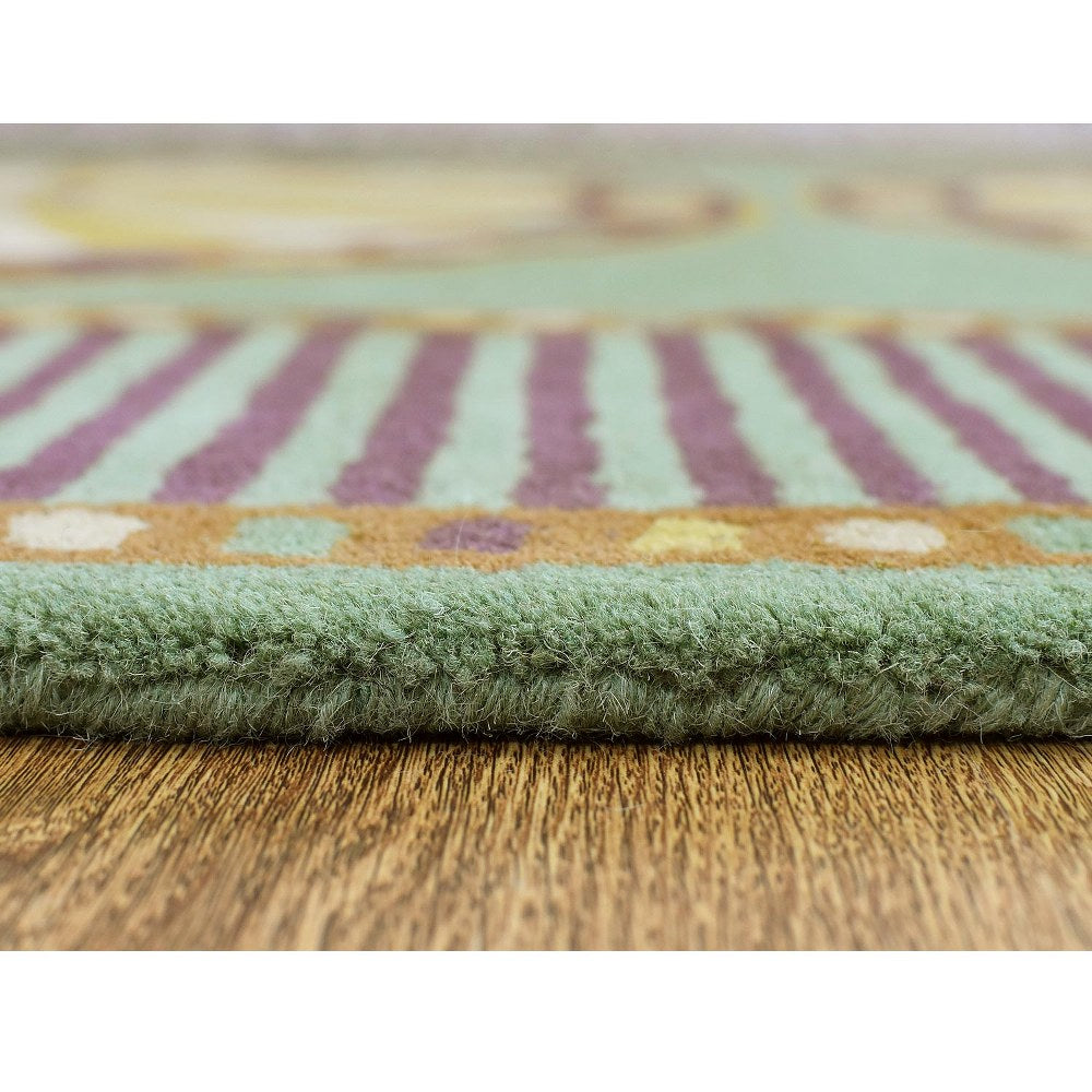 Intersect Hand Tufted Rug - Premium Soft Wool Area Rug for Living Room, Bedroom, Office - Non-Slip Modern Home Decor Carpet