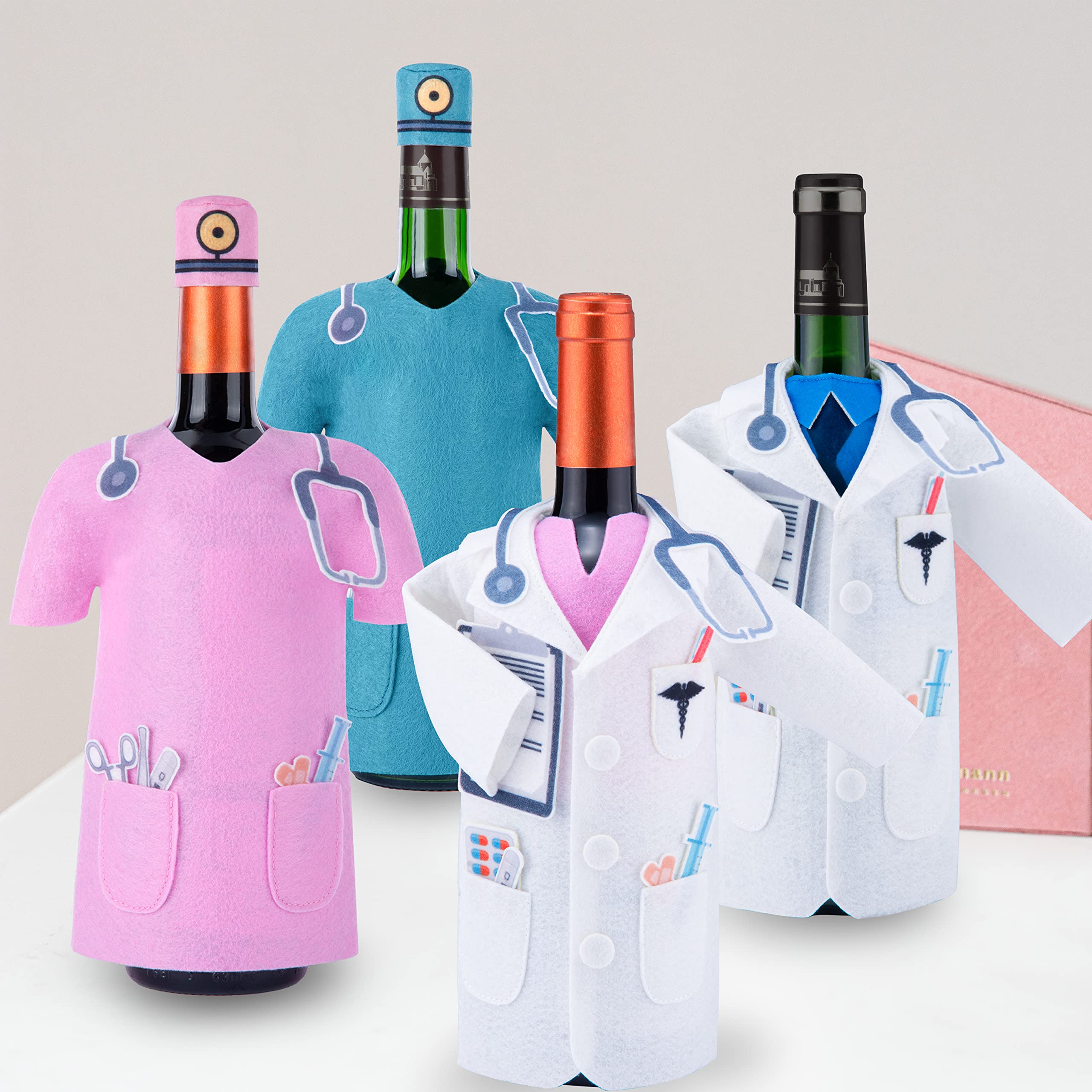 Best Doctor & Nurse Gifts - Thoughtful Presents for Medical Professionals | White Coat Ceremony, Retirement & Appreciation Gifts | Wine Bottle Doctor Coat & Unique Surgeon Gifts for Men & Women