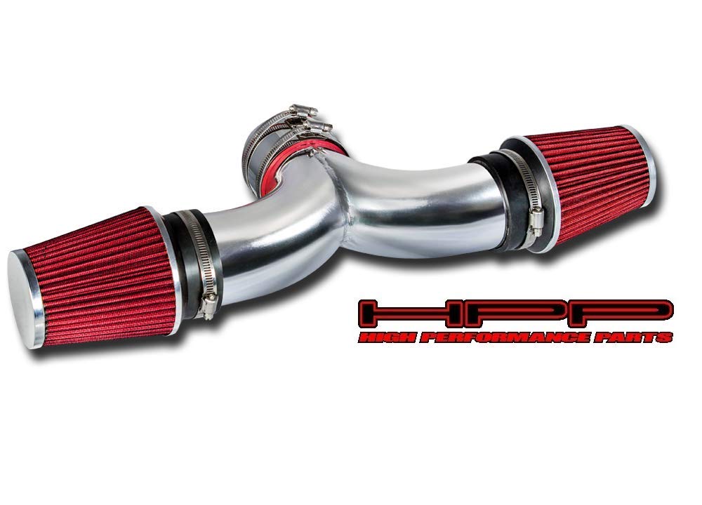 High Performance Short Ram Air Intake Kit with Red Filter for 1997-2000 Chevy Corvette C5 5.7L V8 - Includes Air Filter - Boost Engine Power & Acceleration for Street Racing & Track Days