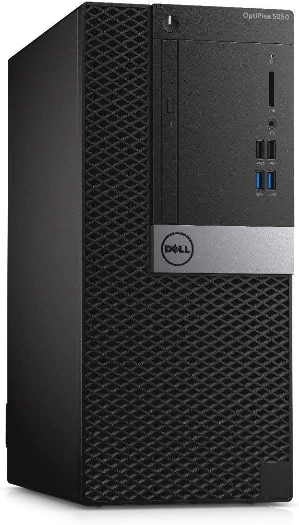 Refurbished Dell OptiPlex 5050 Mini Tower Desktop PC - Intel Core i5-6500 Processor (Up to 3.6GHz), 16GB DDR4 RAM, 256GB NVMe SSD + 2TB HDD, WiFi 6 (AX200), Bluetooth, Windows 10 Pro - Dual Monitor Support with Wireless Keyboard & Mouse Bundle - Perfect for Home Office, Business Workstations & Remote Learning