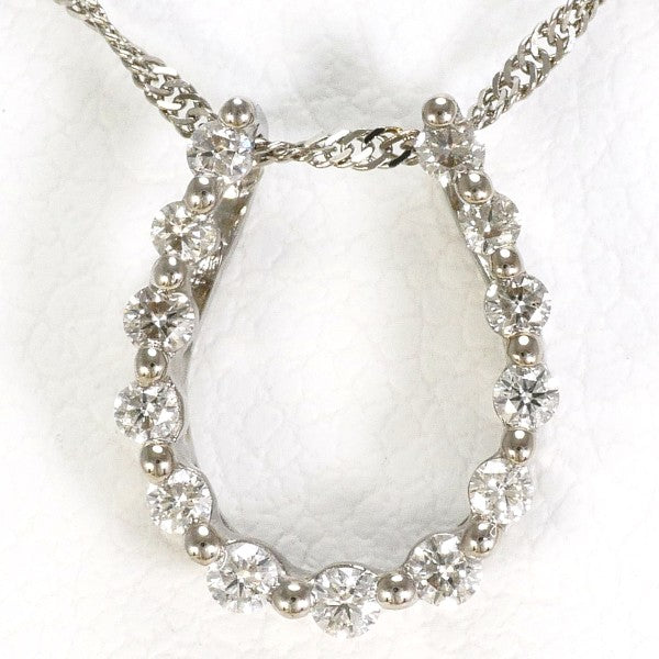 18K White Gold Diamond Necklace for Women - Elegant & Timeless Jewelry Gift for Anniversary, Wedding, or Special Occasions