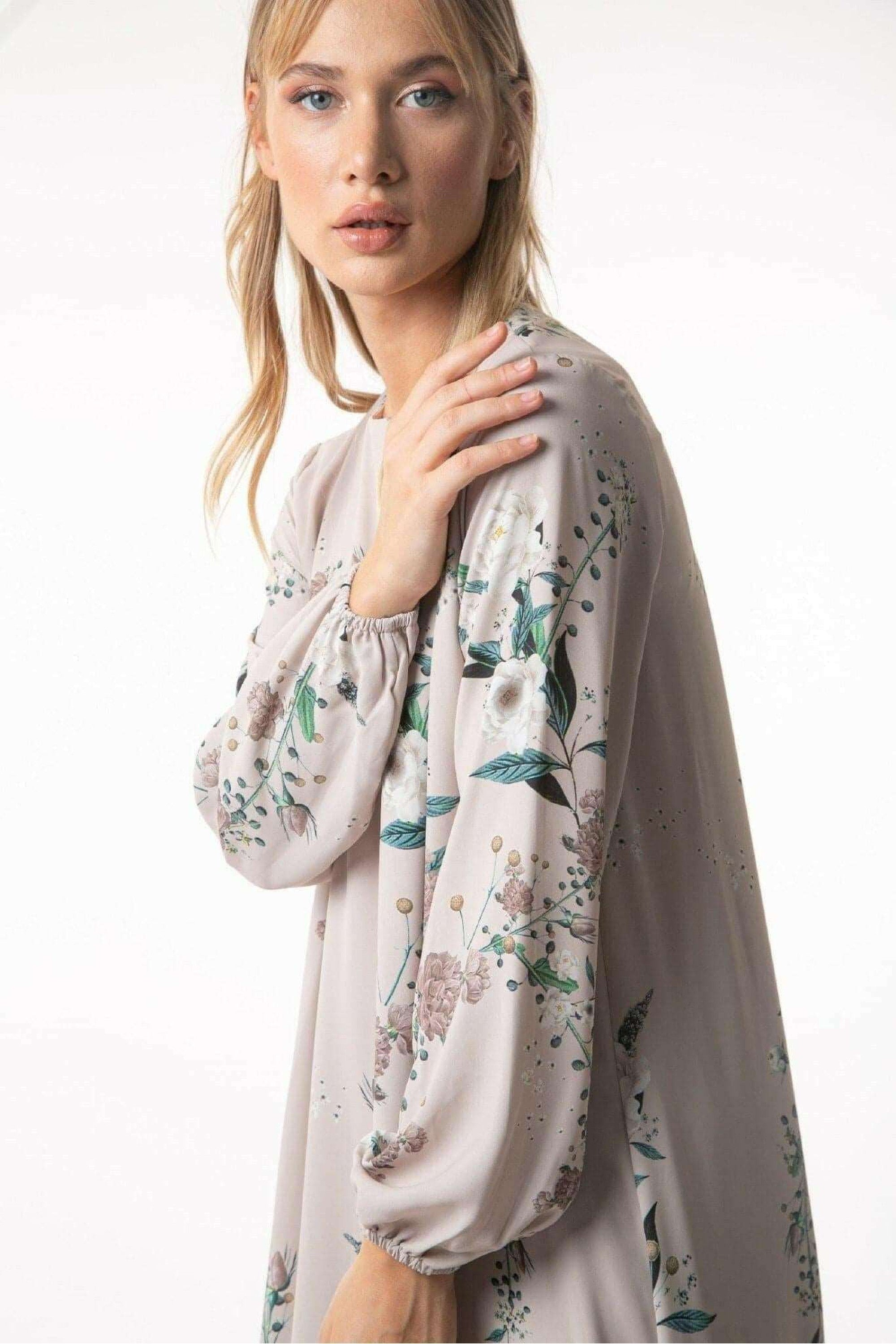 Aryanna Maxi Modest Dress for Women - Long Sleeve Flowy Muslim Dress with Pockets - Perfect for Prayer, Church, and Special Occasions