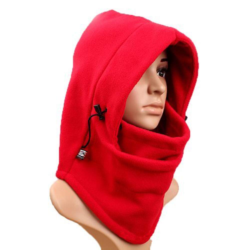 UZZO Men's Fleece Balaclava Hooded Face Mask - Winter Neck Warmer for Skiing, Snowboarding & Outdoor Sports - Windproof Cold Weather Protection Gear