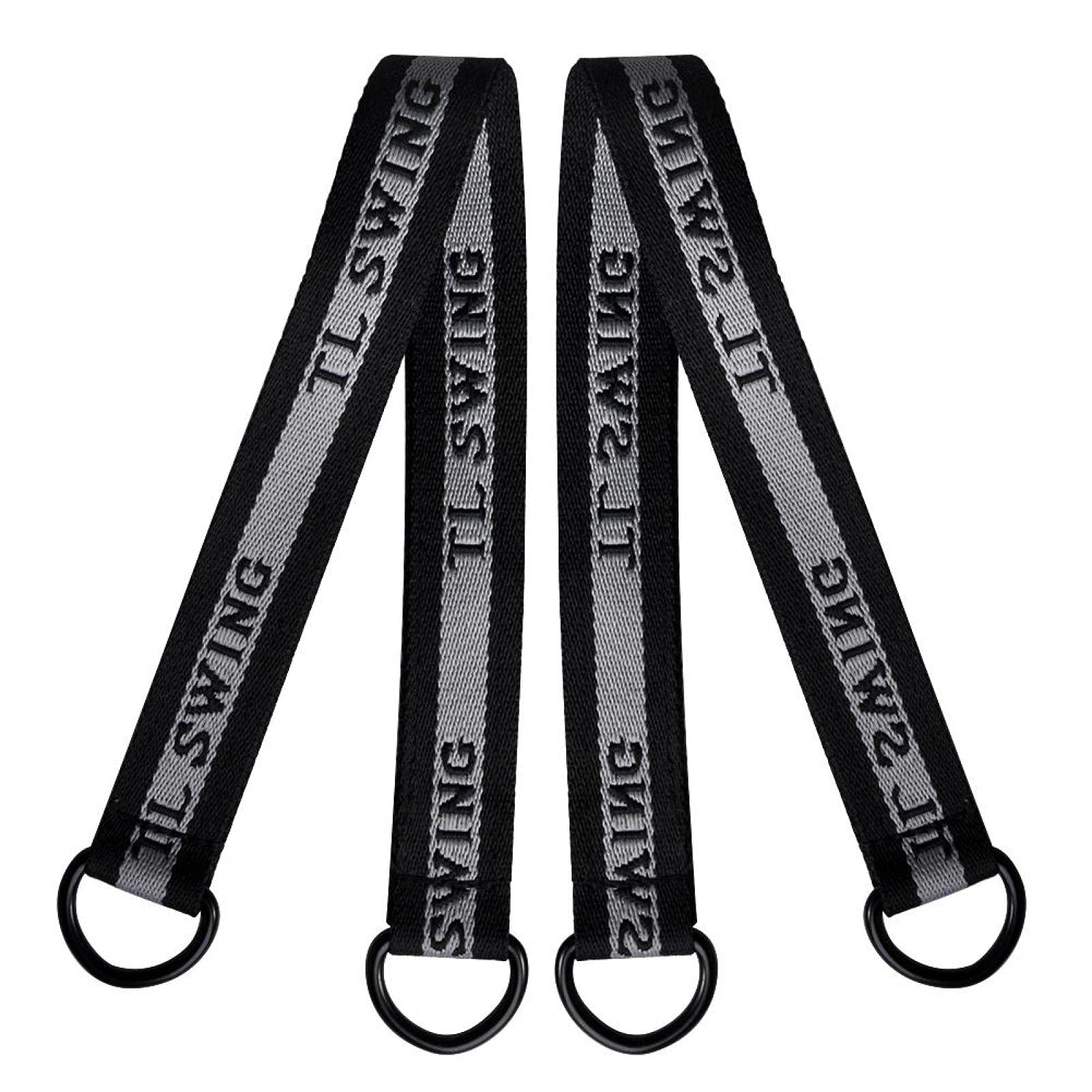 Estink Heavy Duty Tree Swing Hanging Straps Kit - 2 Pack 660 lbs Capacity with Secure Locking Carabiners - Perfect for Tree Swings, Hammocks, Backyard & Outdoor Activities - Easy Installation (Black)