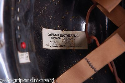 Vintage Cairns & Brother Firefighter Helmet 770 with W.D. Allen Nozzle - Firefighter Gear for Collectors & Emergency Preparedness