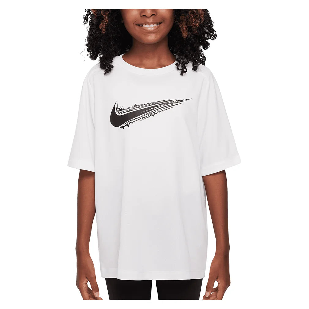 Boys' Dri-FIT Quick Dry Multi Short Sleeve Workout Shirt - Lightweight Moisture Wicking Training Top for Running, Gym & Sports Activities