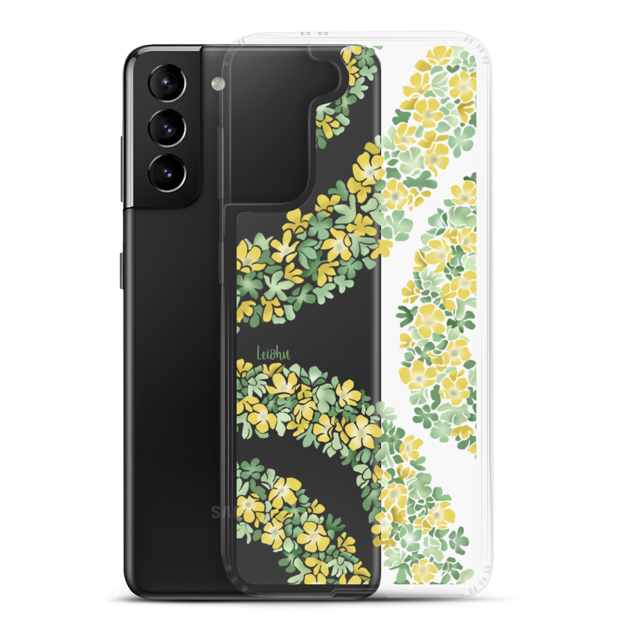 Double Pakalana Clear Case for Samsung Galaxy - Slim Protective Phone Cover for Everyday Use & Travel