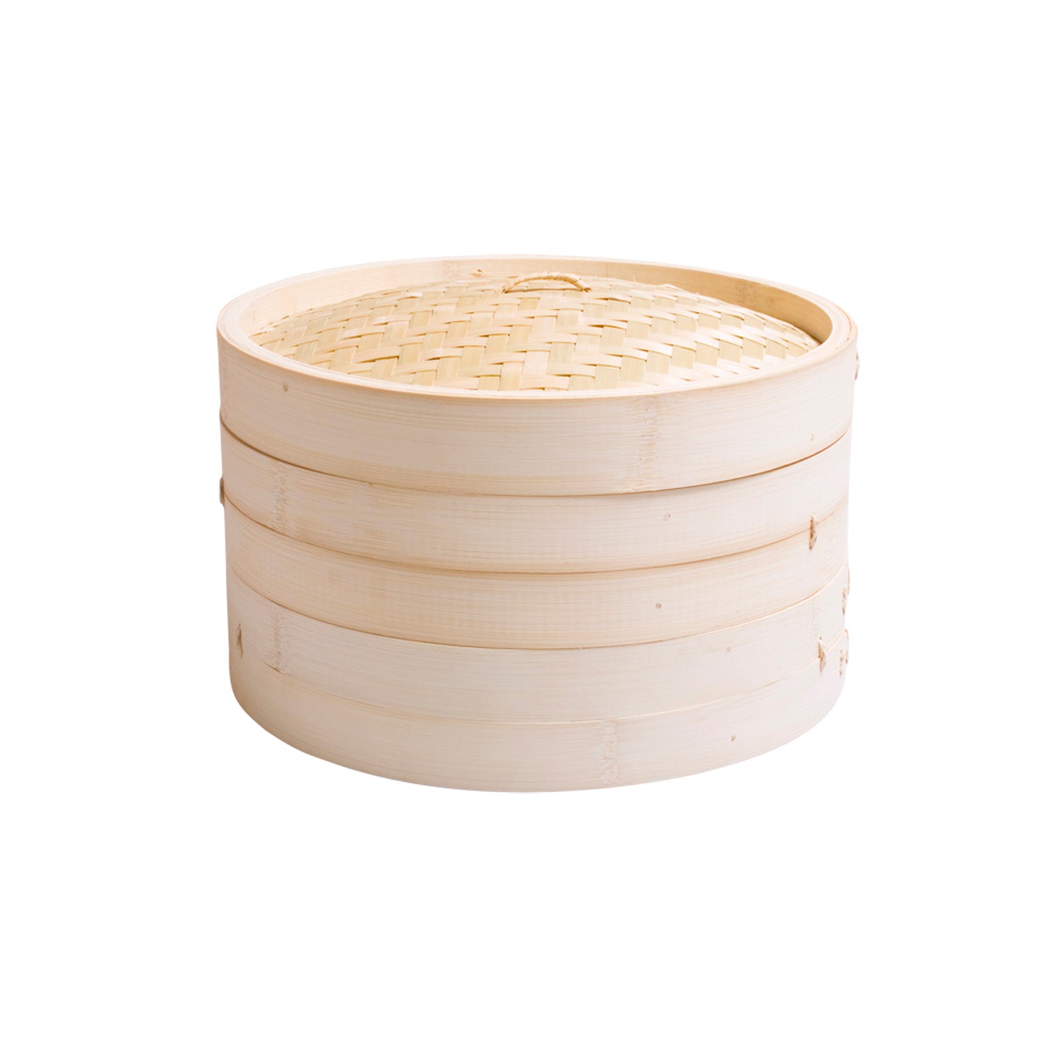 Premium Bamboo Steamer Set with Lid - 10 Inch Natural Bamboo Steamer Basket for Dumplings, Buns & Vegetables - Perfect for Asian Cooking, Healthy Meal Prep & Kitchen Gifts