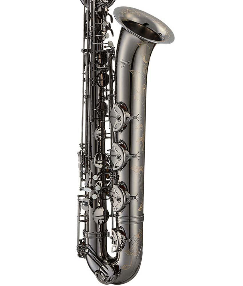 Antigua Winds PowerBell BS4240 Eb Professional Baritone Saxophone - Black Nickel Finish | Perfect for Jazz Bands, School Ensembles & Professional Performances