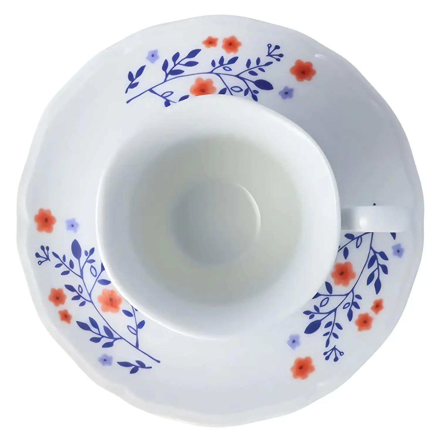 Premium Harekutani Haruhana Porcelain Tea Cup & Saucer Set - Elegant Japanese Ceramic for Tea, Coffee & Dessert - Perfect for Afternoon Tea, Gifts & Home Decor