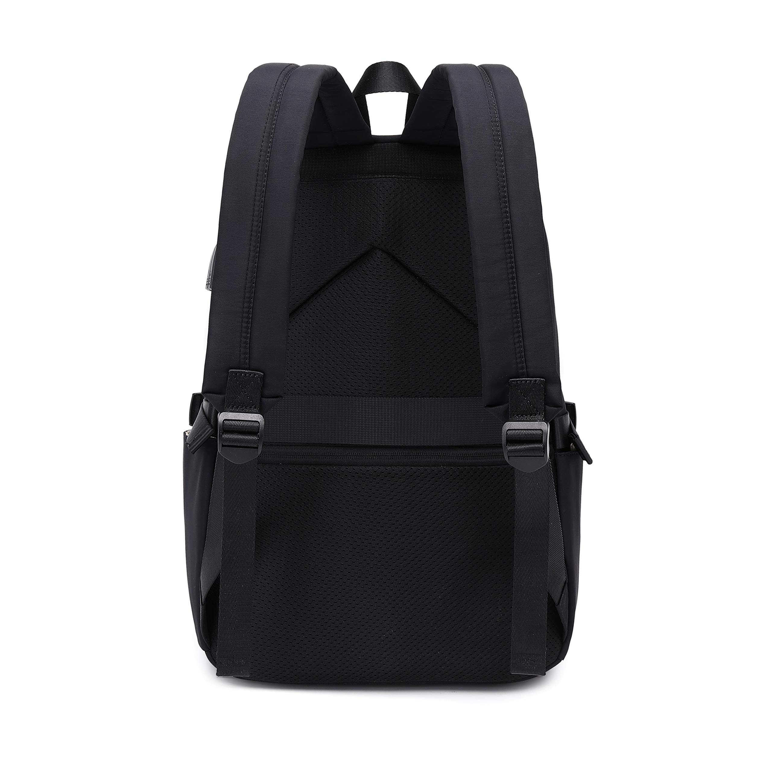 Stylish Black Classic Backpack for Women & Teen Girls - Durable School Backpack for College, Travel & Everyday Use