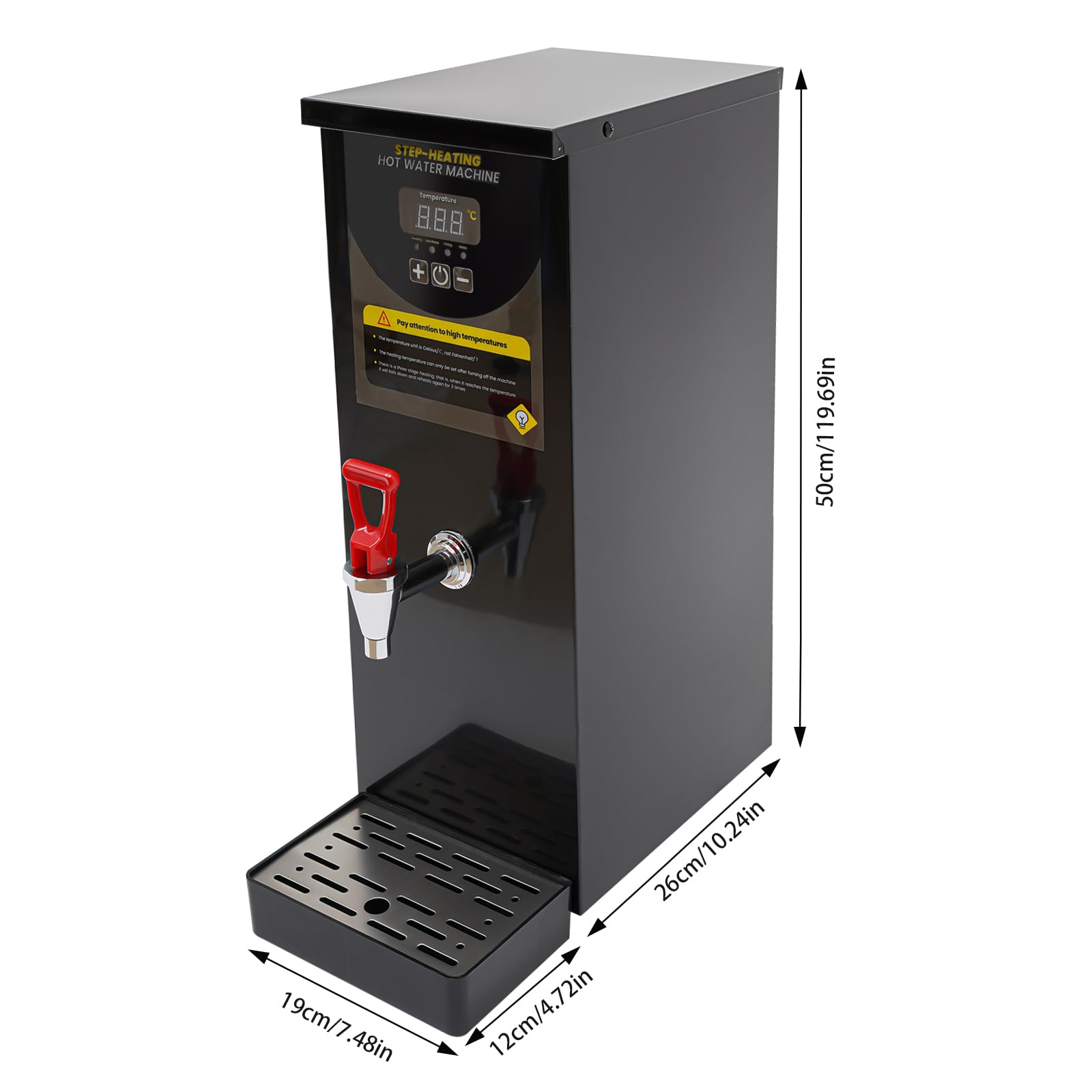 Commercial Electric Hot Water Dispenser 8L/2.11Gal - 2000W Fast Boiling Water Machine for Tea, Coffee, Dessert Shops & Hotels (35L/H Capacity) - Perfect for High-Demand Food Service & Beverage Preparation