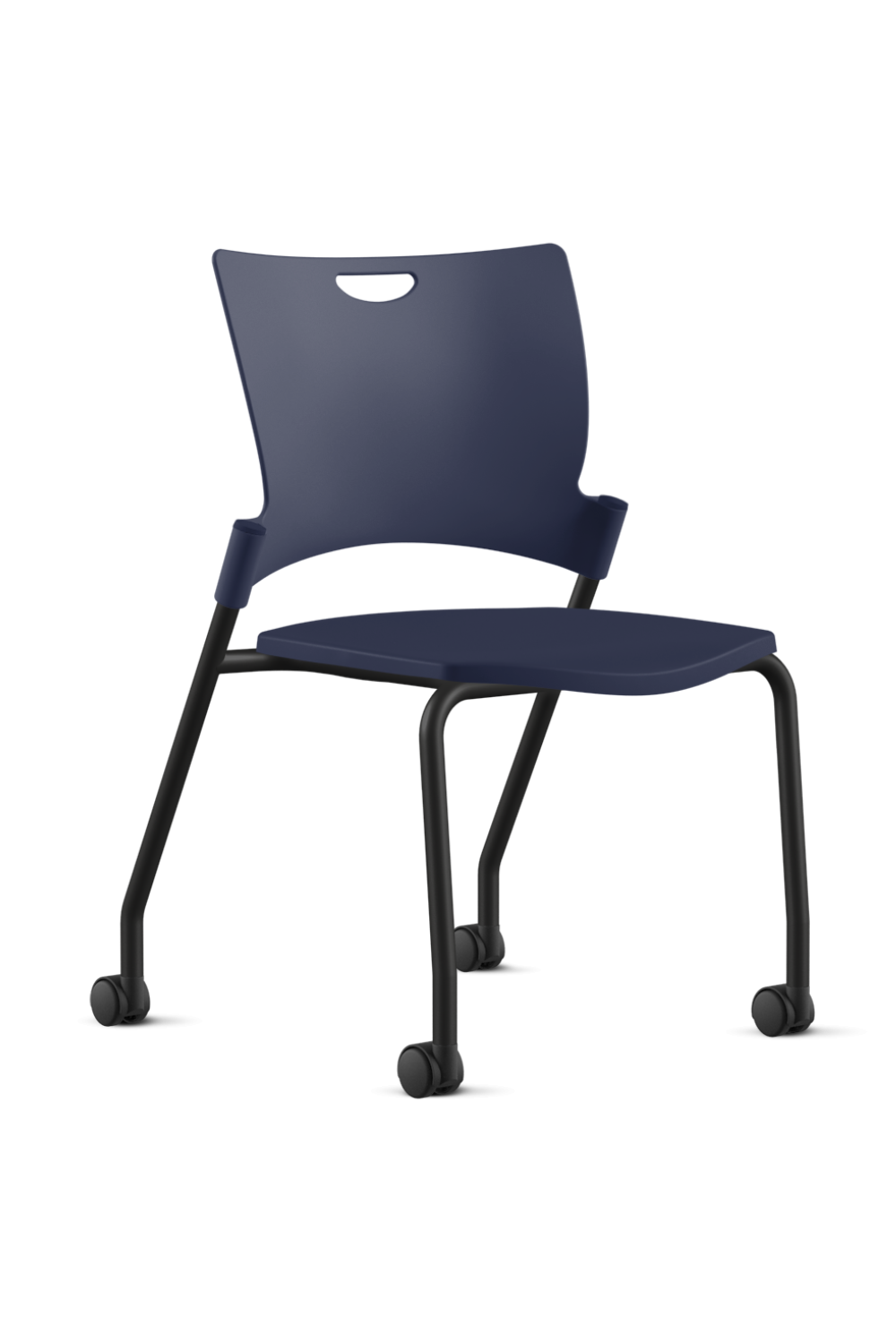 Ergonomic 9 to 5 BELLA All-Plastic Swivel Tilt Training Chair (1315GT) - Perfect for Office, Home Study & Computer Workstations