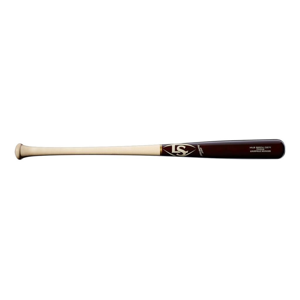 Louisville Slugger MLB Prime Birch C271 Baseball Bat - Professional Grade Wood Bat for Baseball Players, Perfect for Games & Training