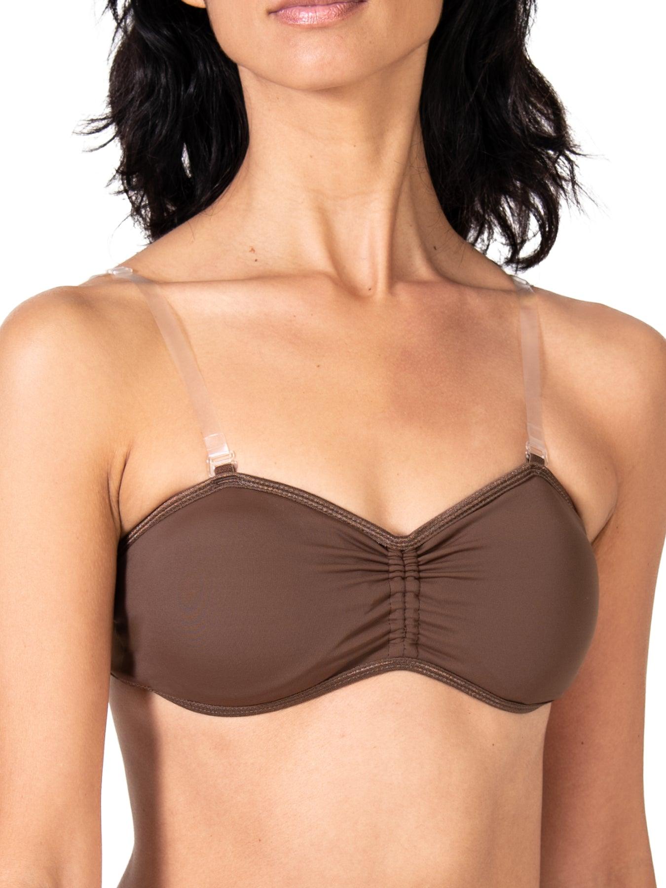 Body Wrappers Women's Seamless Bandeau Bra - Comfortable Stretchy Sports Bralette for Yoga, Gym & Everyday Wear