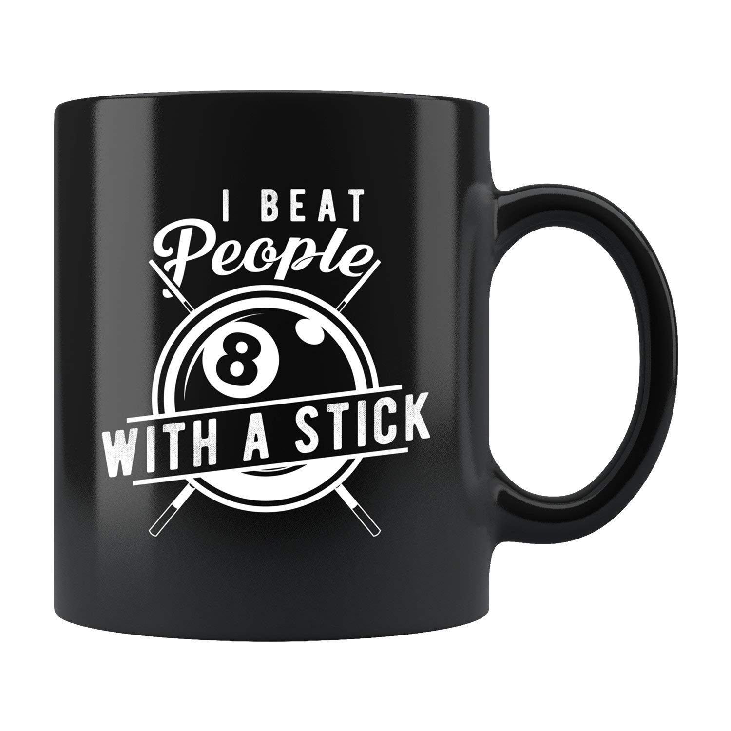 Pool Player Gift Mug - Billiards Coffee Cup for Pool Lovers - Perfect for Game Room, Man Cave & Sports Bar Decor