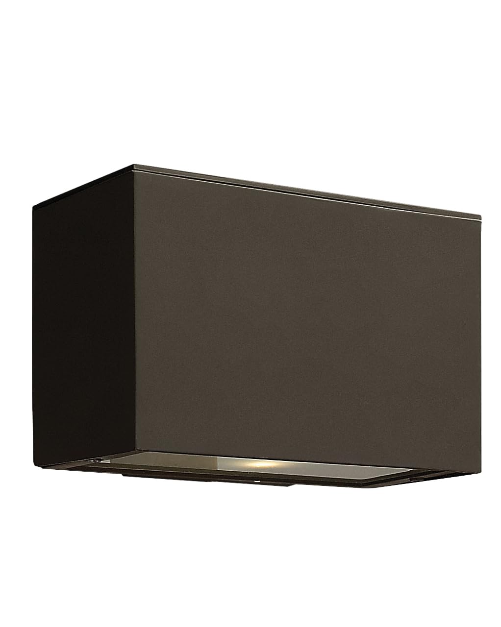 Hinkley Atlantis Small Outdoor Wall Lantern - Bronze Finish, Aluminum Construction, Etched Glass, LED Bulb Included, Dark Sky Compliant - Perfect for Porch, Patio, and Garden Lighting
