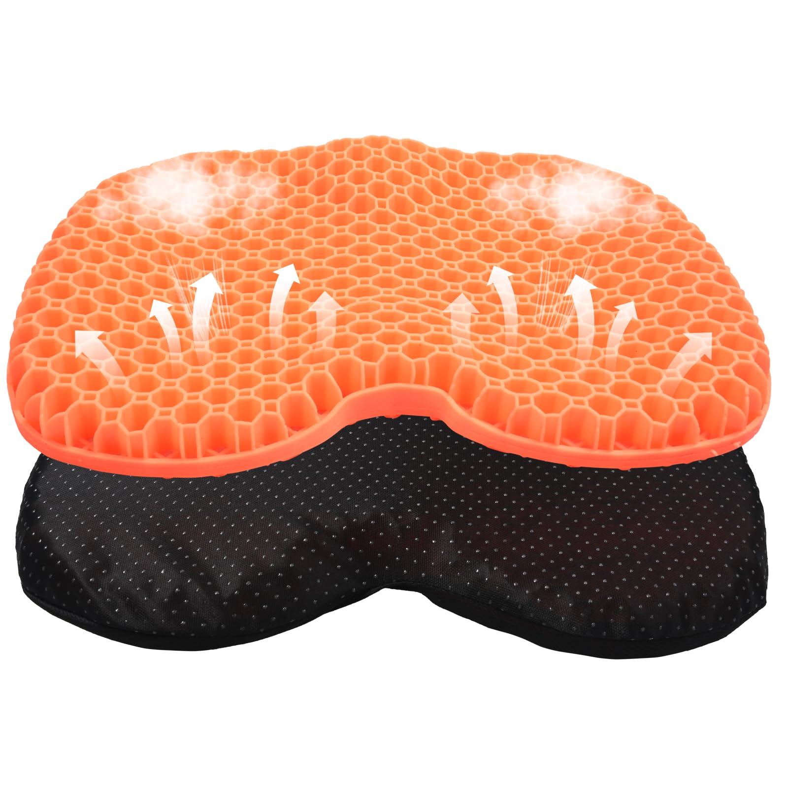 Non-Slip Waterproof Gel Kayak Seat Cushion - Comfortable Anti-Skid Boat & Canoe Pad for Fishing, Pedal Kayaking & Rowing - Perfect for Outdoor Water Sports & Stadium Seating