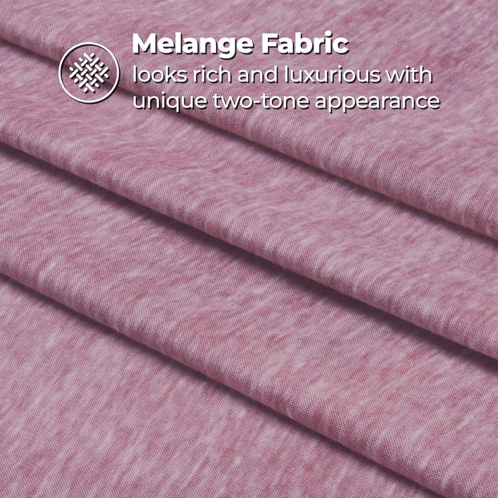 Premium Melange Flannel Cotton Two-Toned Brushed Deep Pocket Sheet Set - Ultra Soft & Cozy for Winter Nights, Perfect for Bedroom Comfort & Warmth