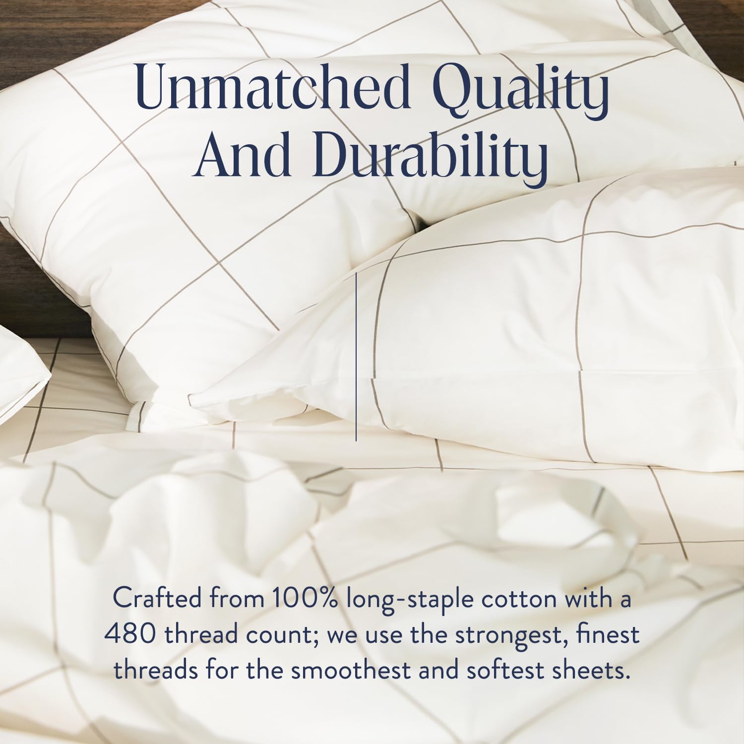 Brooklinen Luxury 100% Cotton Sateen 4-Piece Twin Sheet Set - Soft Breathable Bedding with 1 Fitted Sheet, 1 Flat Sheet & 2 Pillowcases - Perfect for Master Bedrooms, Guest Rooms & Dorm Rooms