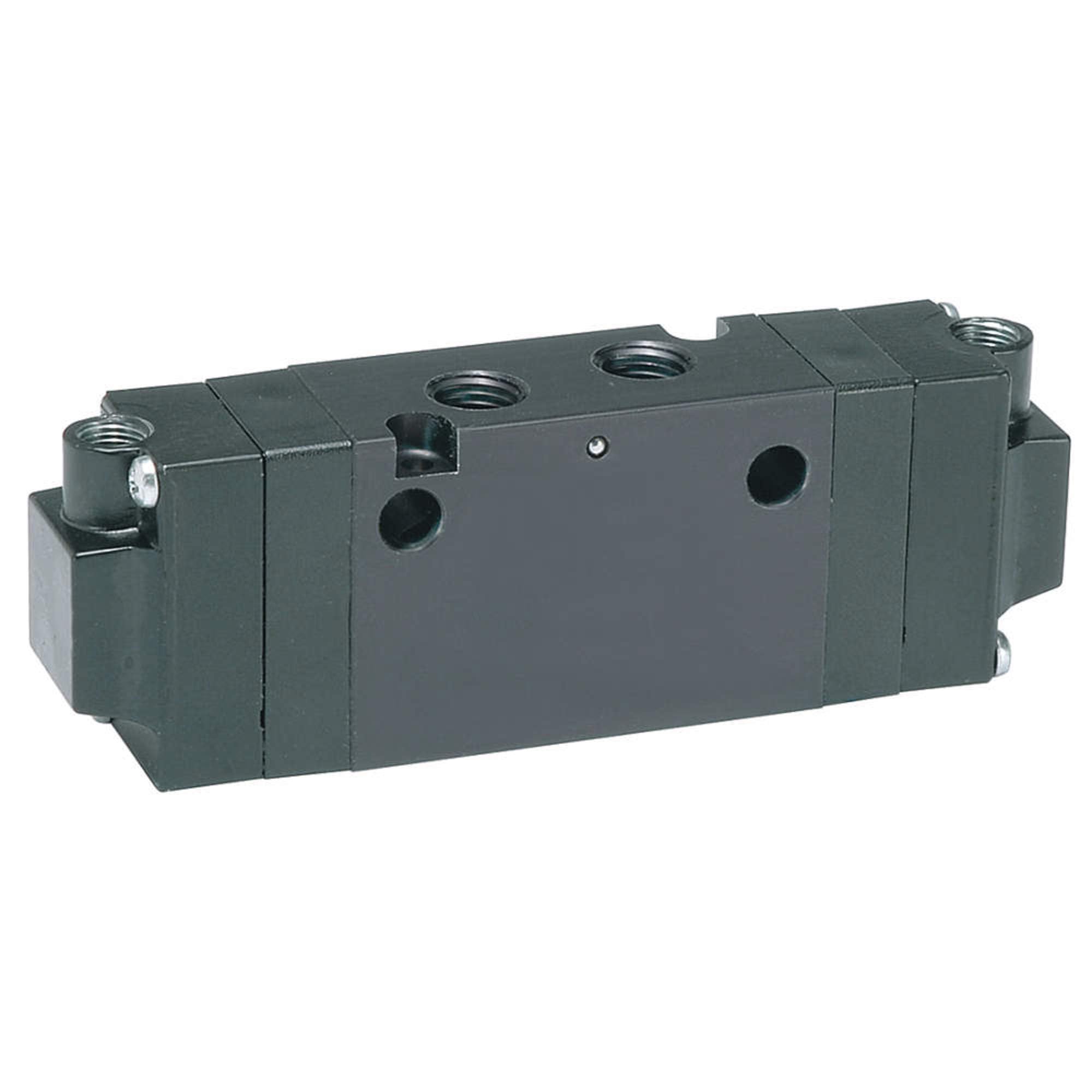 B6 Series Anodized Aluminum 4-Way Pneumatic Air Control Valve - Heavy Duty for Industrial Automation, HVAC Systems & Pneumatic Tools
