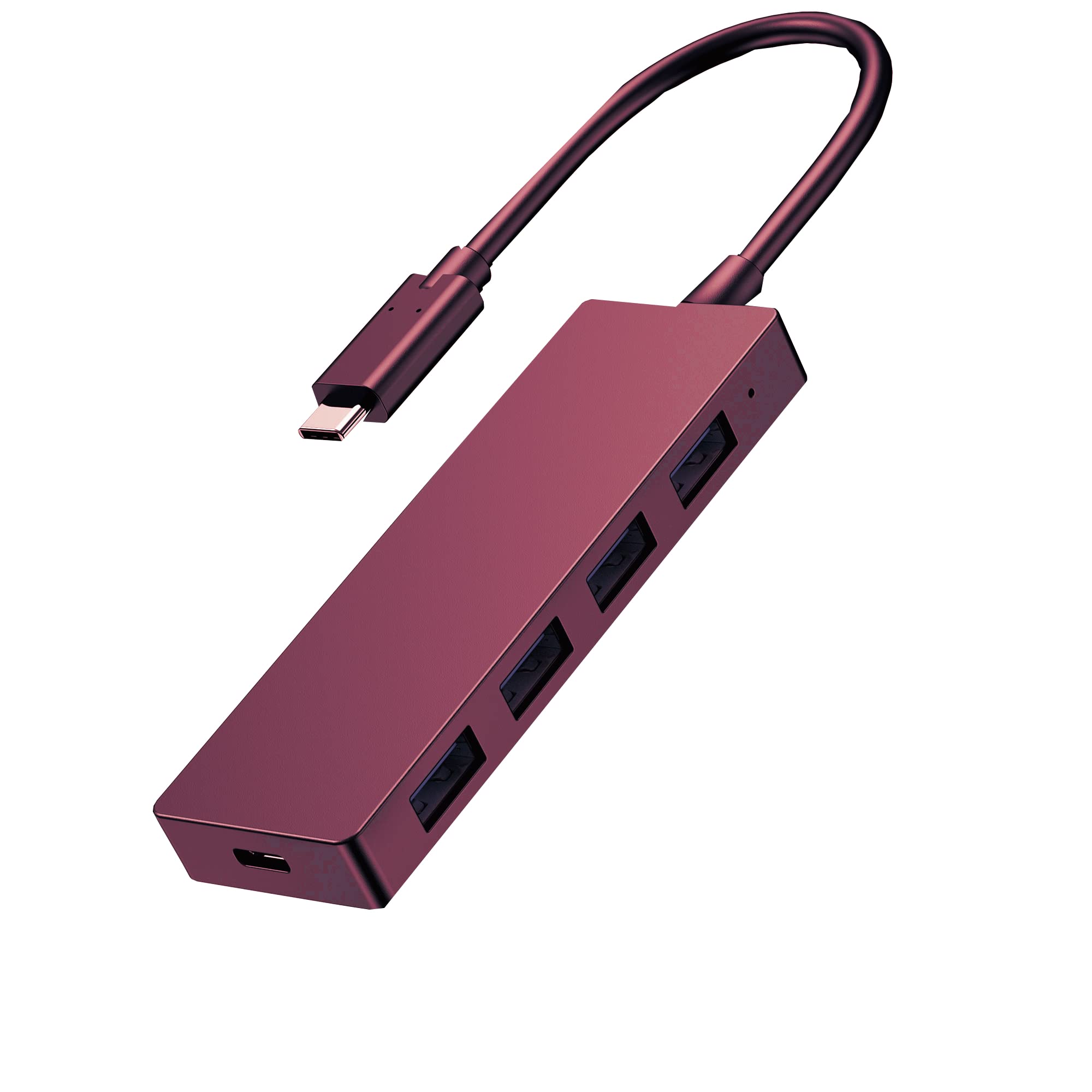 7-in-1 USB C Hub with 4K HDMI, USB 3.0 Ports, SD/TF Card Reader - Rose Gold - Perfect for MacBook Pro/Air, iPad Pro & Windows Laptops (Home Office, Travel, Online Classes)