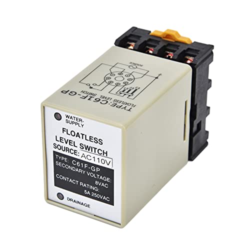 High Accuracy Floatless Level Relay - Water Level Controller with Flame Retardant Shell for Industrial Facilities | Tank Monitoring, Pump Control, Liquid Level Management