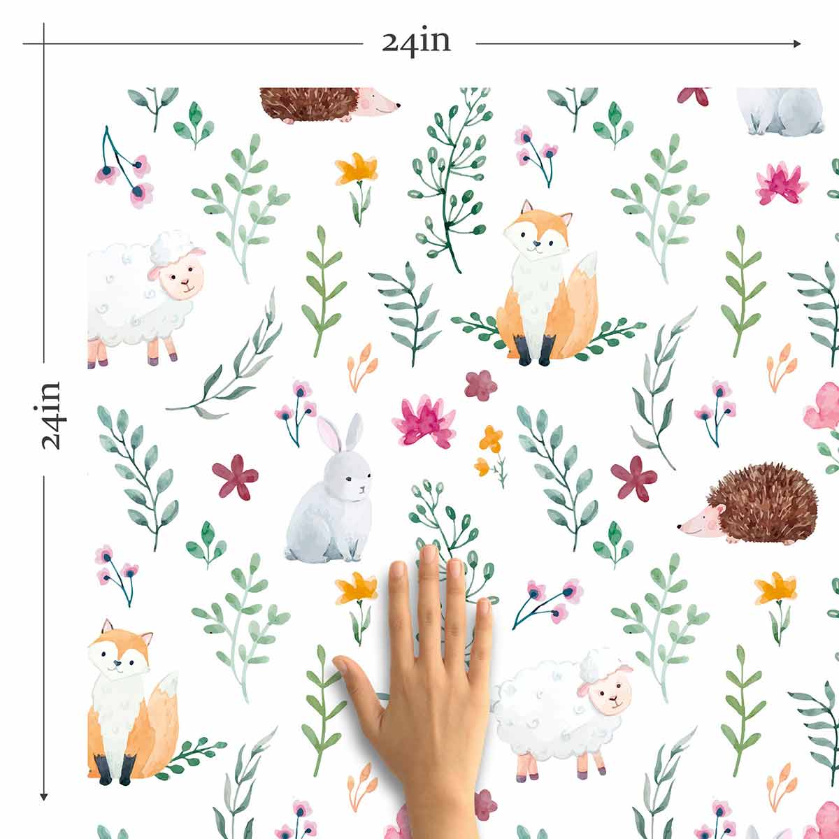 Green Forest Peel and Stick Removable Wallpaper 6928 - Self-Adhesive Nature Themed Wall Decor for Bedroom, Nursery & Living Room