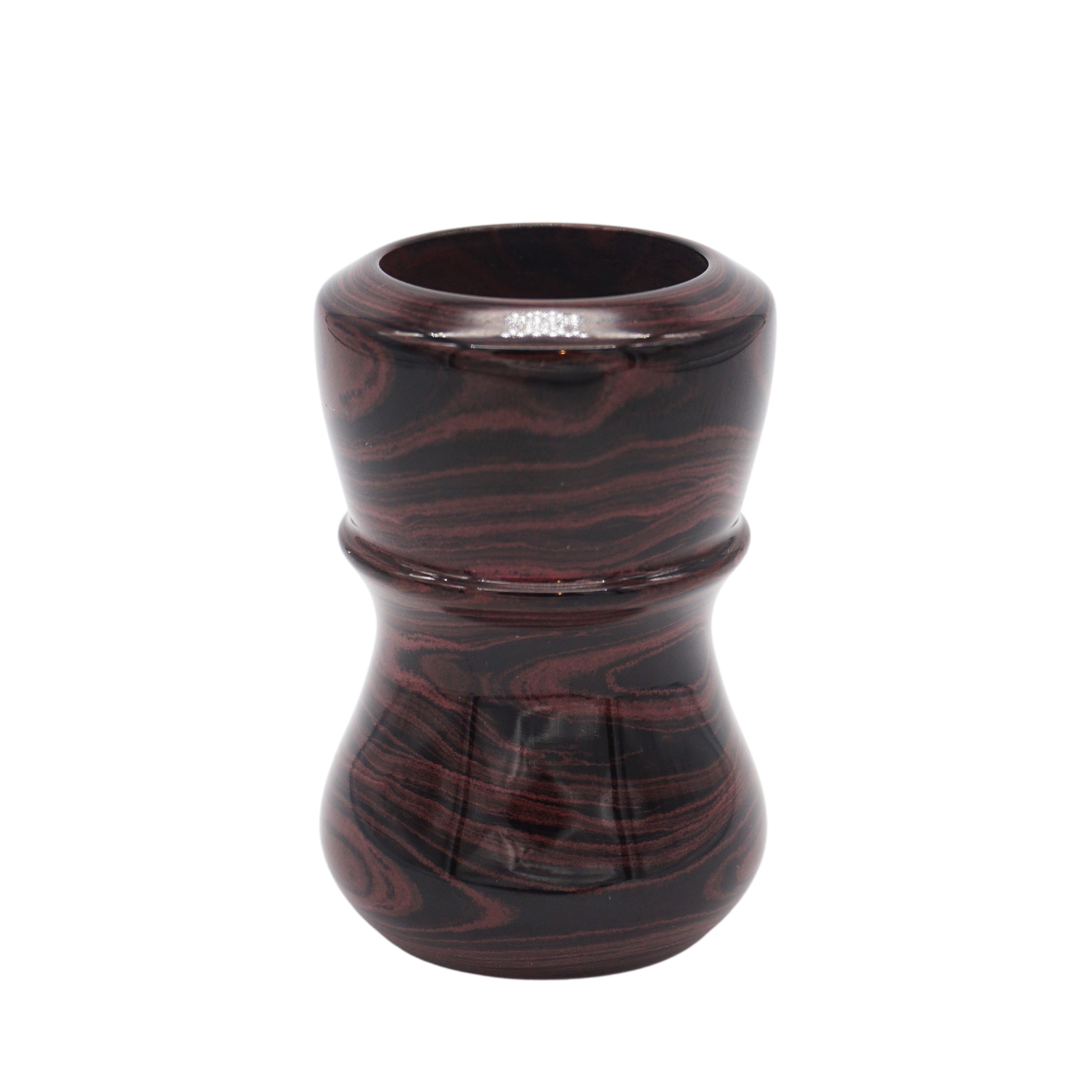 Premium Handmade Raspberry Ebonite Shaving Brush Handle - Compatible with 24mm & 26mm Knots - Perfect for Wet Shaving & Grooming Gifts for Men