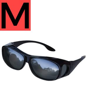 Medium Black Frame With Reflective Lens