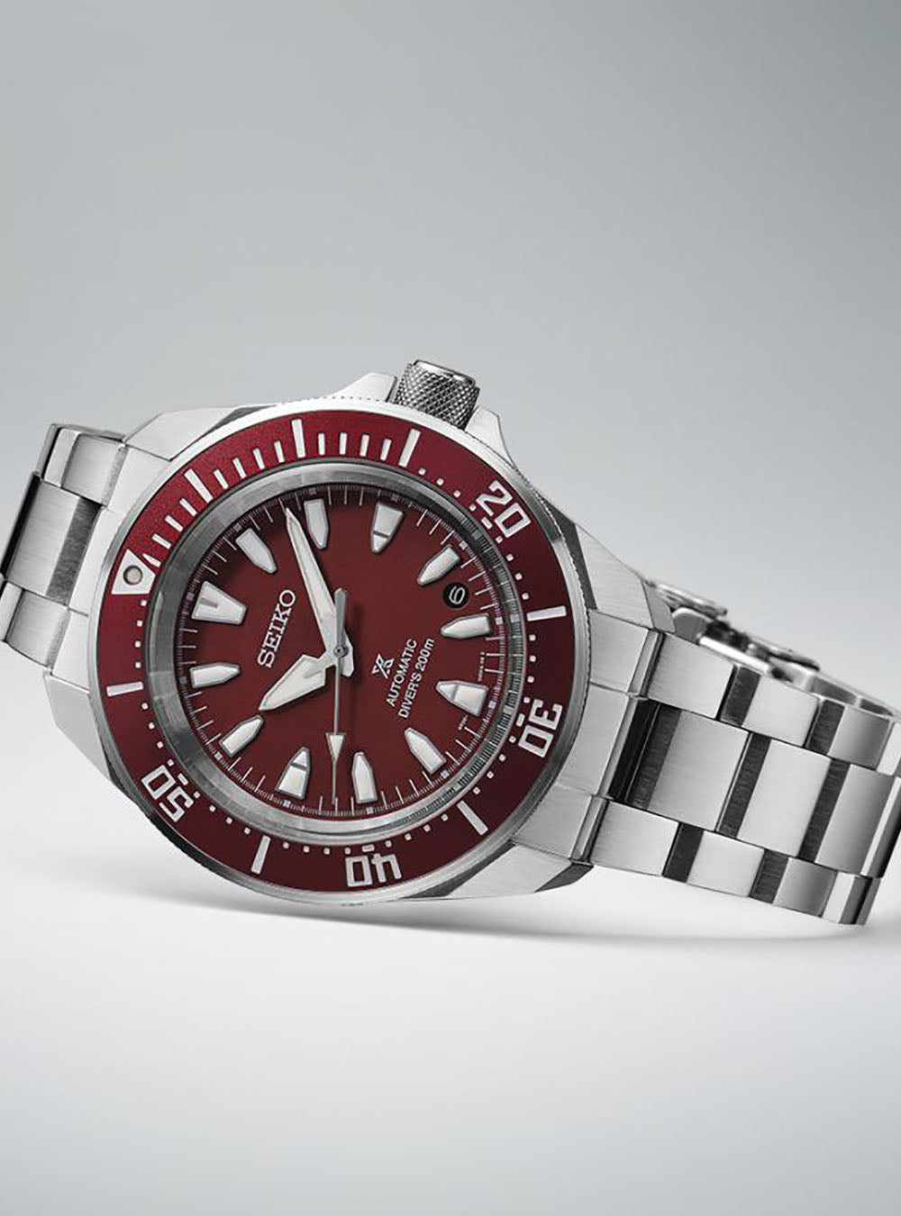 SEIKO PROSPEX SAMURAI Automatic Diver's Watch SBDY129 / SRPL11 - 200m Water Resistant, Made in Japan - Perfect for Scuba Diving, Snorkeling & Water Sports