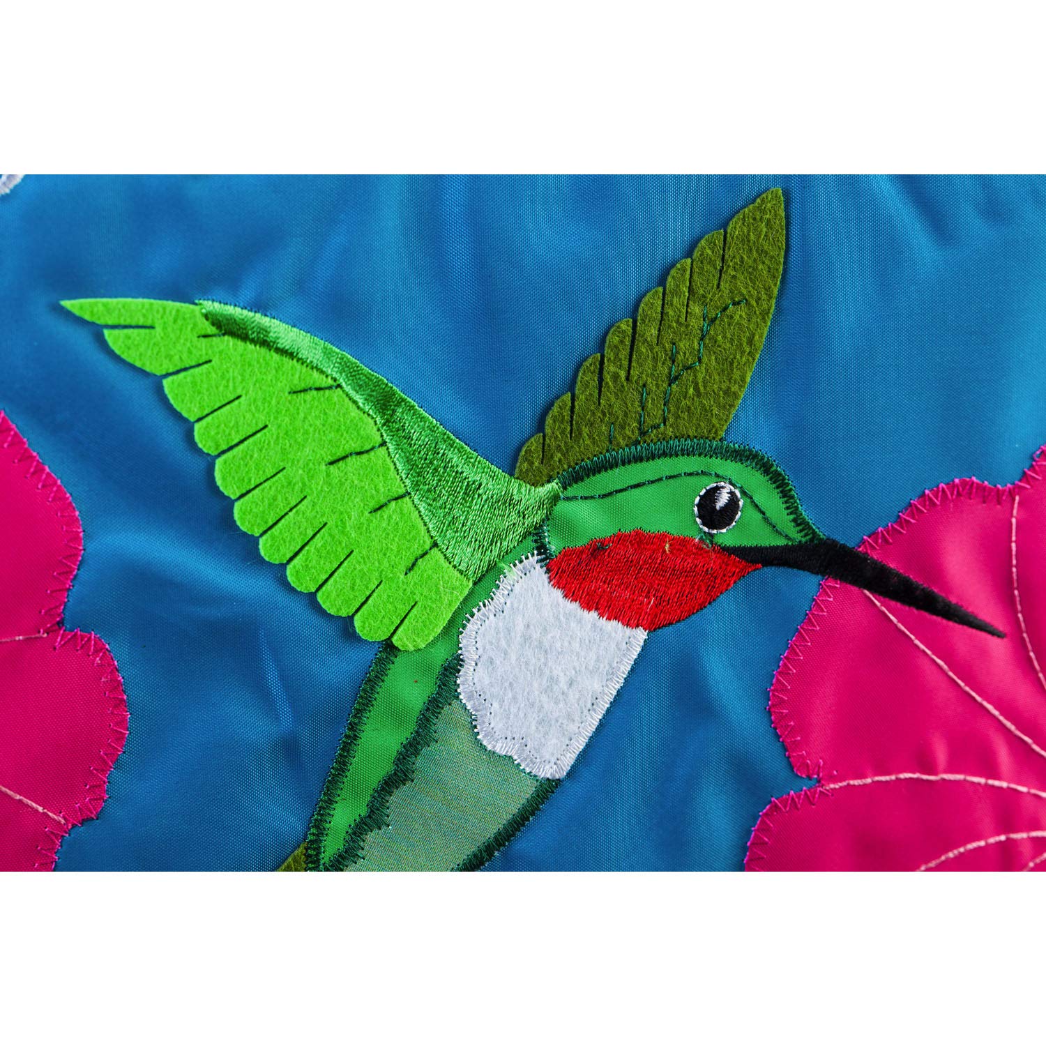 Evergreen Flag with Hummingbirds and Petunias - 13x18 Inch Durable Garden Applique Flag for Outdoor Decor | Perfect for Patio, Yard, and Front Porch Decoration