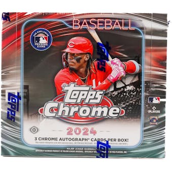 2024 Topps Chrome Baseball Hobby Jumbo Box - Premium Trading Cards Collection for MLB Fans & Collectors - Perfect for Sports Memorabilia, Gifts, and Investment