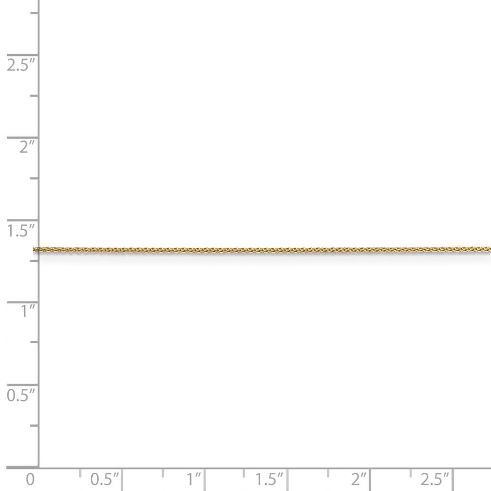 14k Yellow Gold Black Bow 0.65mm Diamond Cut Spiga Chain Necklace for Elegant Evening Wear