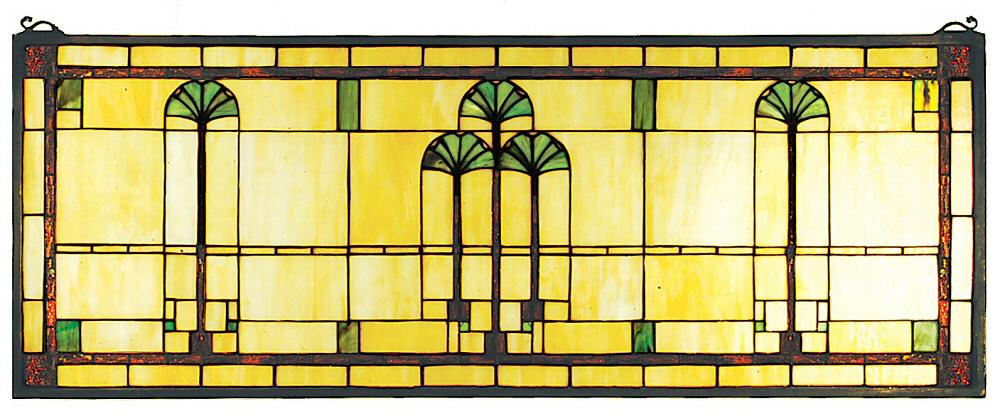 35W x 13H Artificial Ginkgo Leaf Window Privacy Screen - Decorative Faux Plant Window Cover for Home, Office, and Bathroom