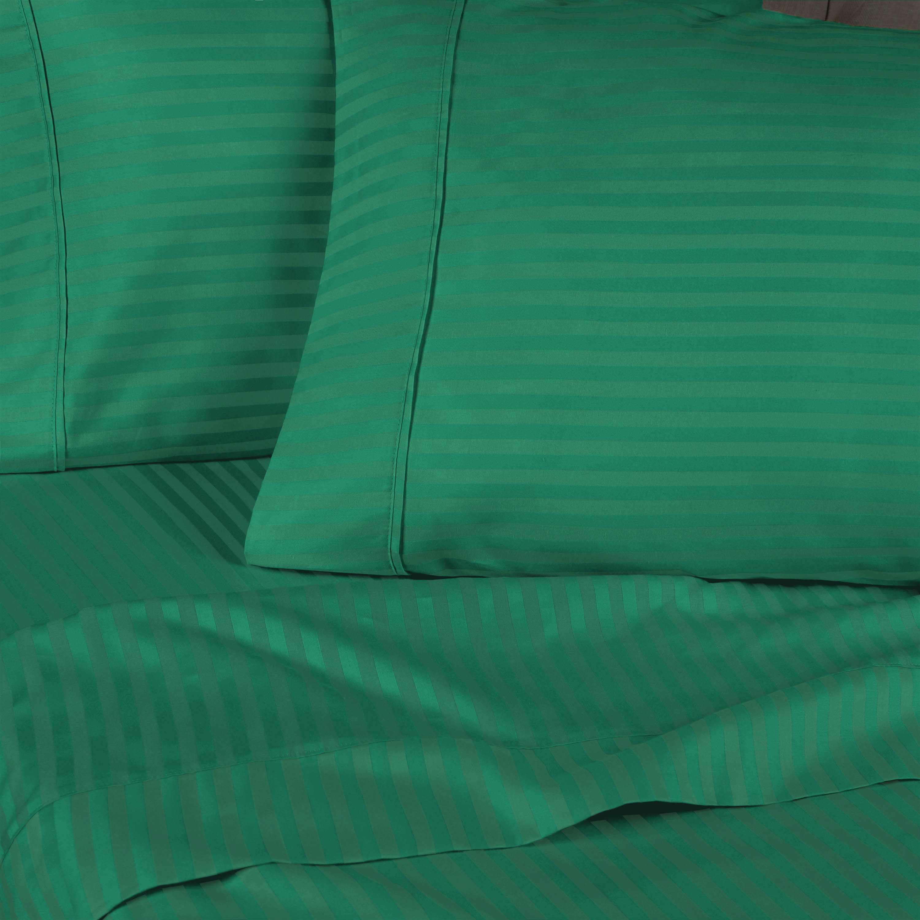 Premium 400 Thread Count Egyptian Cotton Sheet Set - Deep Pocket, Striped Design for Ultimate Comfort - Perfect for Master Bedrooms & Guest Rooms