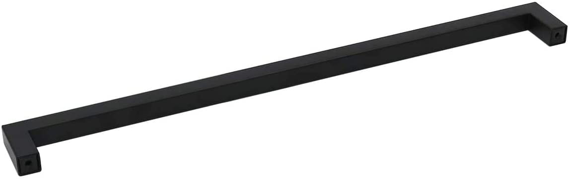 35-Pack Black Square Cabinet Pulls - Modern Stainless Steel Kitchen & Bathroom Drawer Handles (18