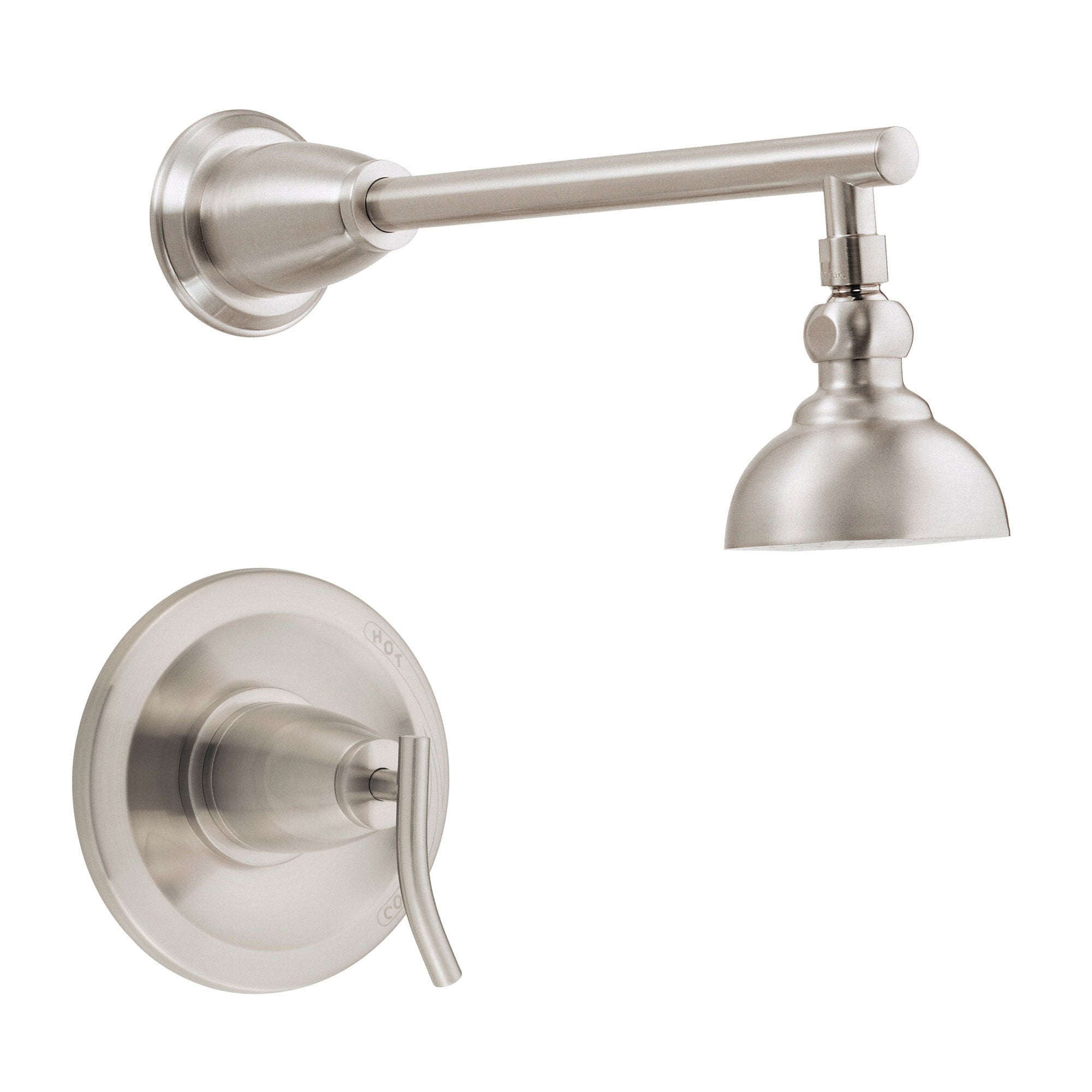 Danze Sonora Brushed Nickel Single Handle Shower Faucet with Rough-In Valve - Modern Bathroom Upgrade for Spa-Like Experience