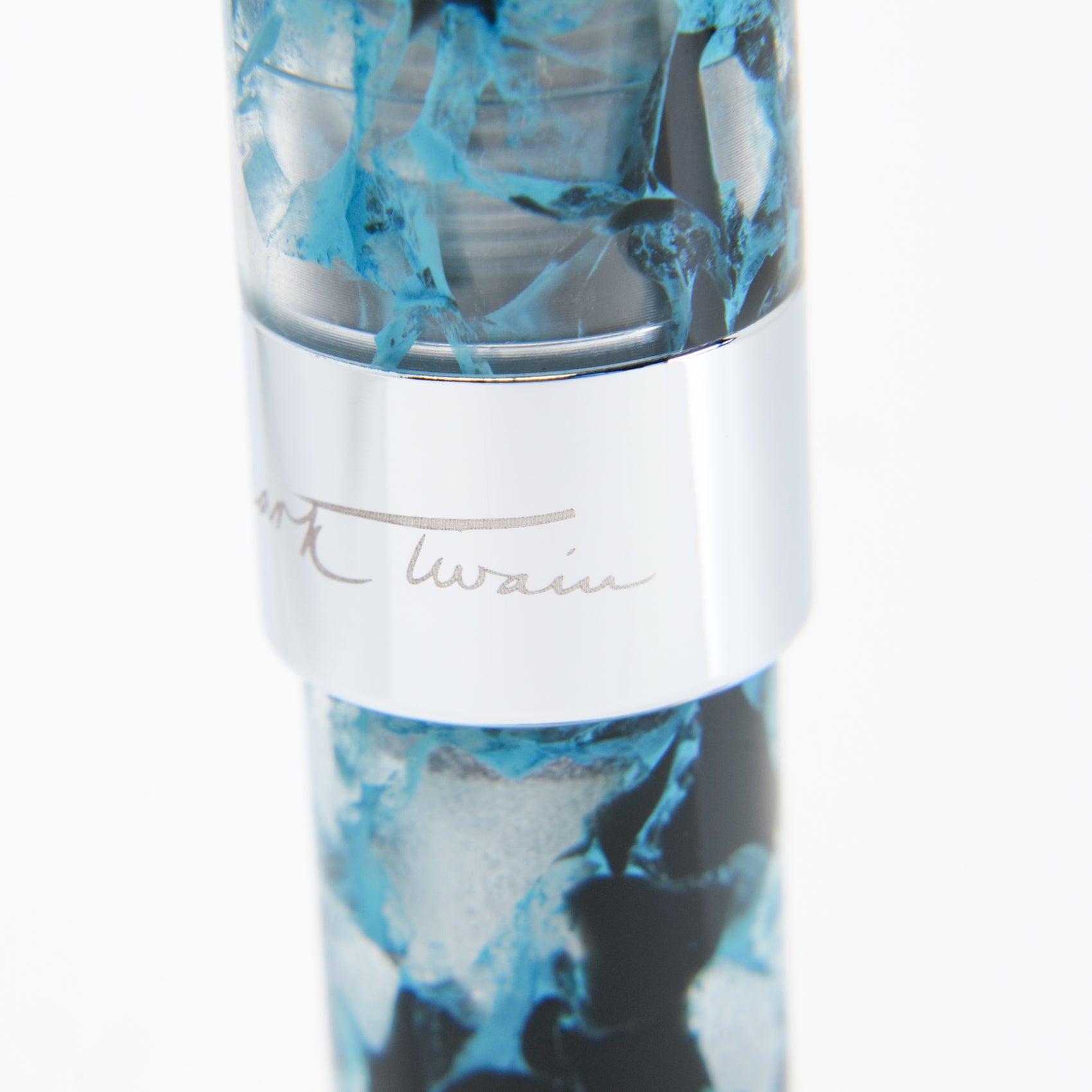 Conklin Mark Twain Crescent Filler Fountain Pen - Blue Array - Premium Writing Instrument for Calligraphy, Journaling & Gift Giving