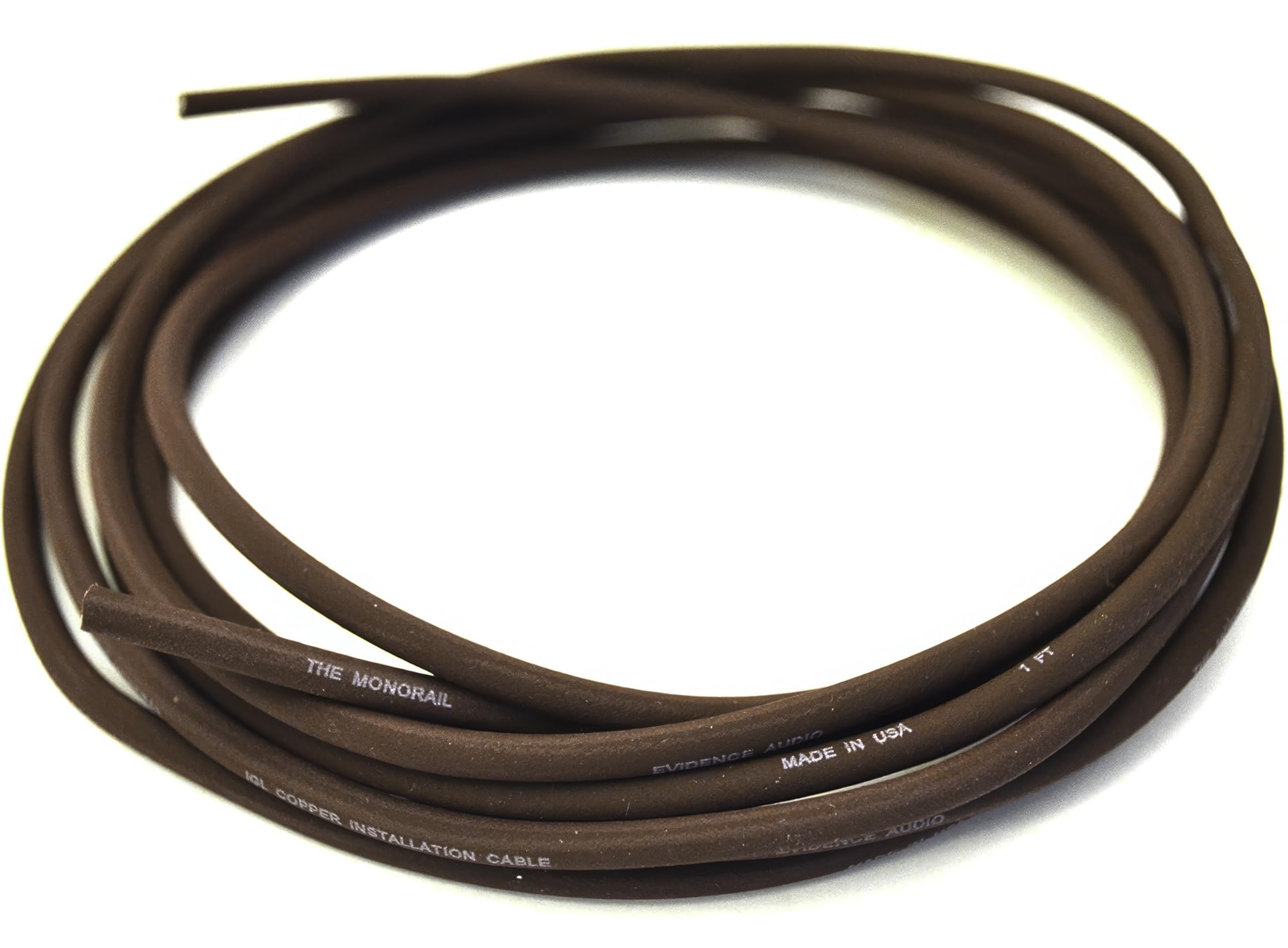 Evidence Audio Monorail 20ft Guitar Patch Cable - High-Quality Bulk Instrument Cable in Burgundy for Professional Musicians & Studio Recording