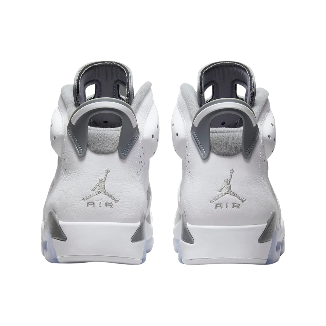 Air Jordan 6 Retro Sneakers - White & Cool Grey Basketball Shoes for Men - Perfect for Streetwear & Casual Outfits