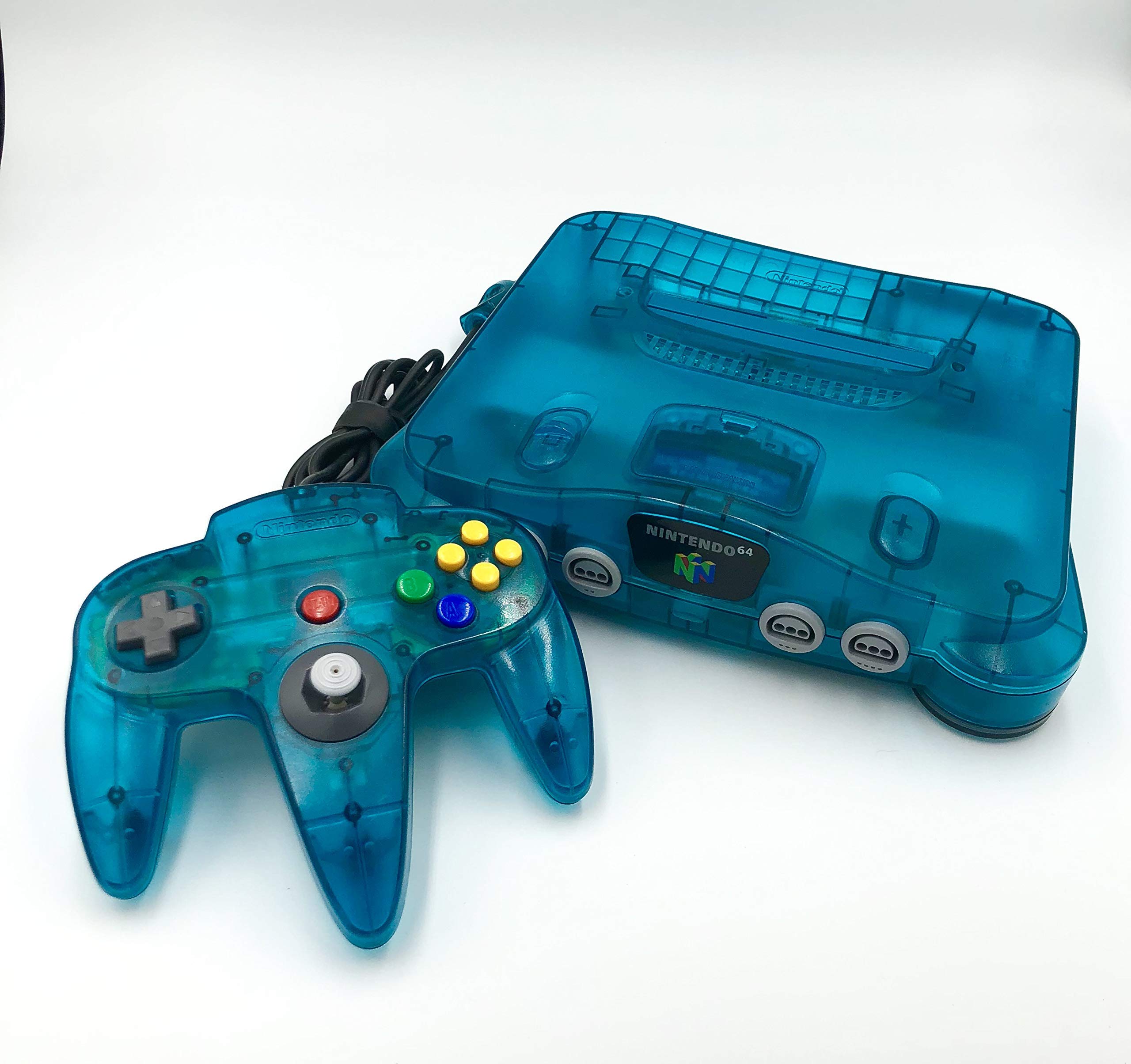 Refurbished Nintendo 64 Ice Blue Gaming Console - Classic N64 System with Controller - Perfect for Retro Gaming & Collectors