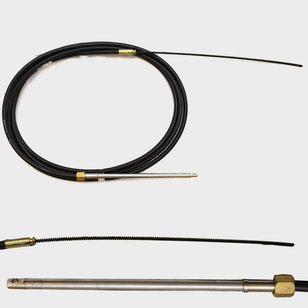 Uflex 26' Universal Rotary Steering Cable for Boats - Heavy Duty Marine Replacement Steering System for Outboard Motors and Watercraft