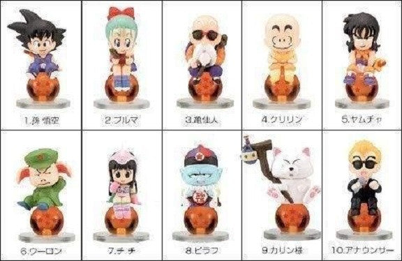 Bandai Dragon Ball Z Character Chara Puchi P1 10 Mini Trading Figure Set - Anime Collectibles for Display, Gifts & Gaming Scenes