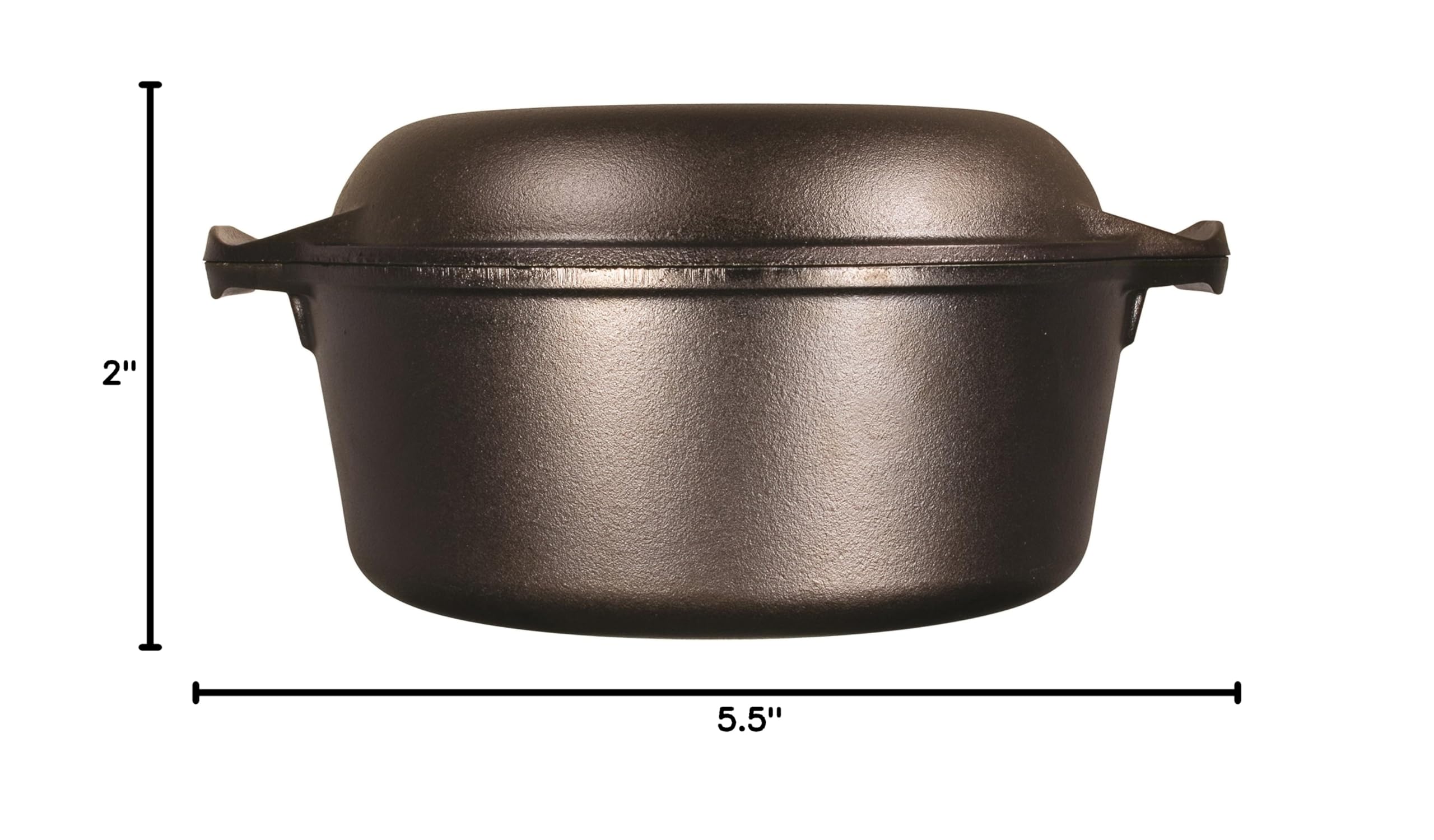 Lodge Cast Iron Serving Pot with Silicone Assist Handle Holder - 5 Quart Dutch Oven for Cooking, Baking & Serving - Perfect for Soups, Stews, Casseroles & Camping