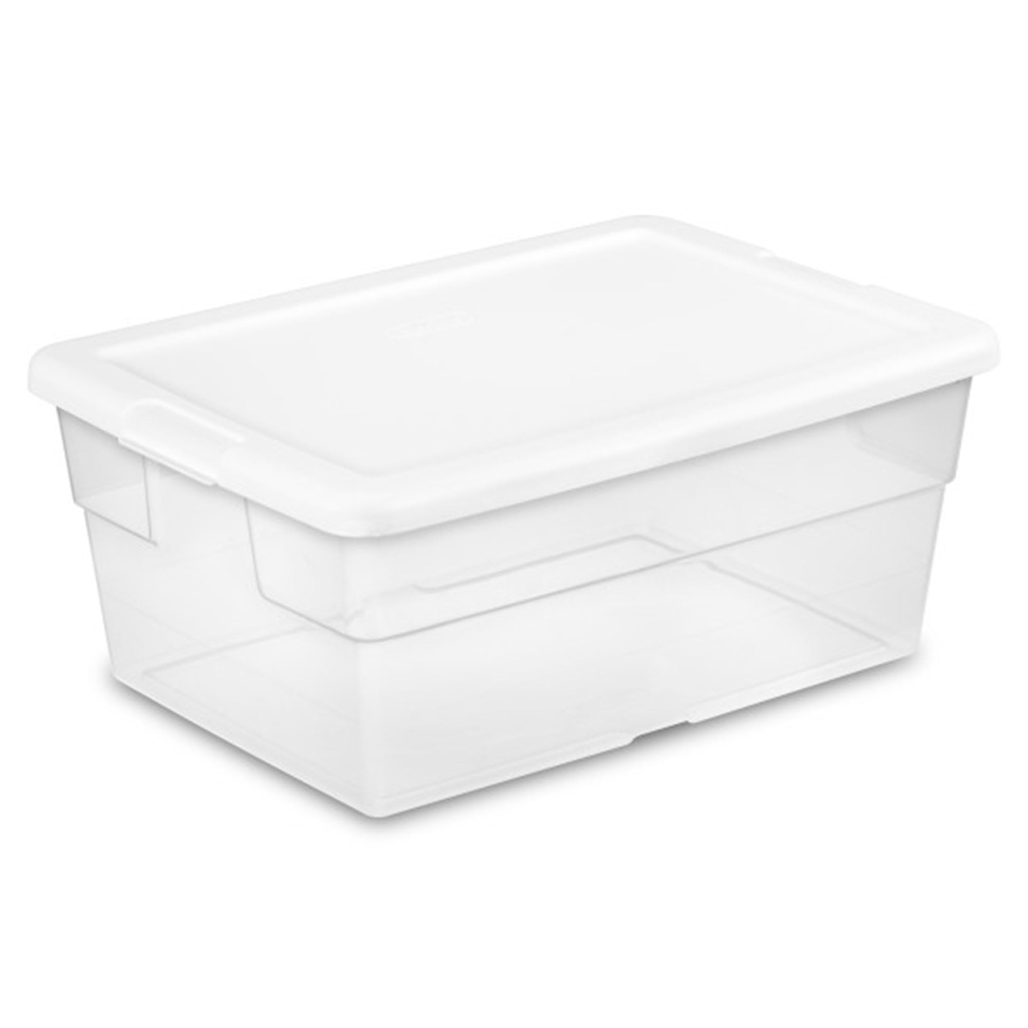 Sterilite 36-Pack 16 Quart Clear Plastic Storage Bins with Snap-On Lids - Stackable Organizer Boxes for Home, Office & Garage Organization - Perfect for Closet, Pantry, Toy & Holiday Decor Storage