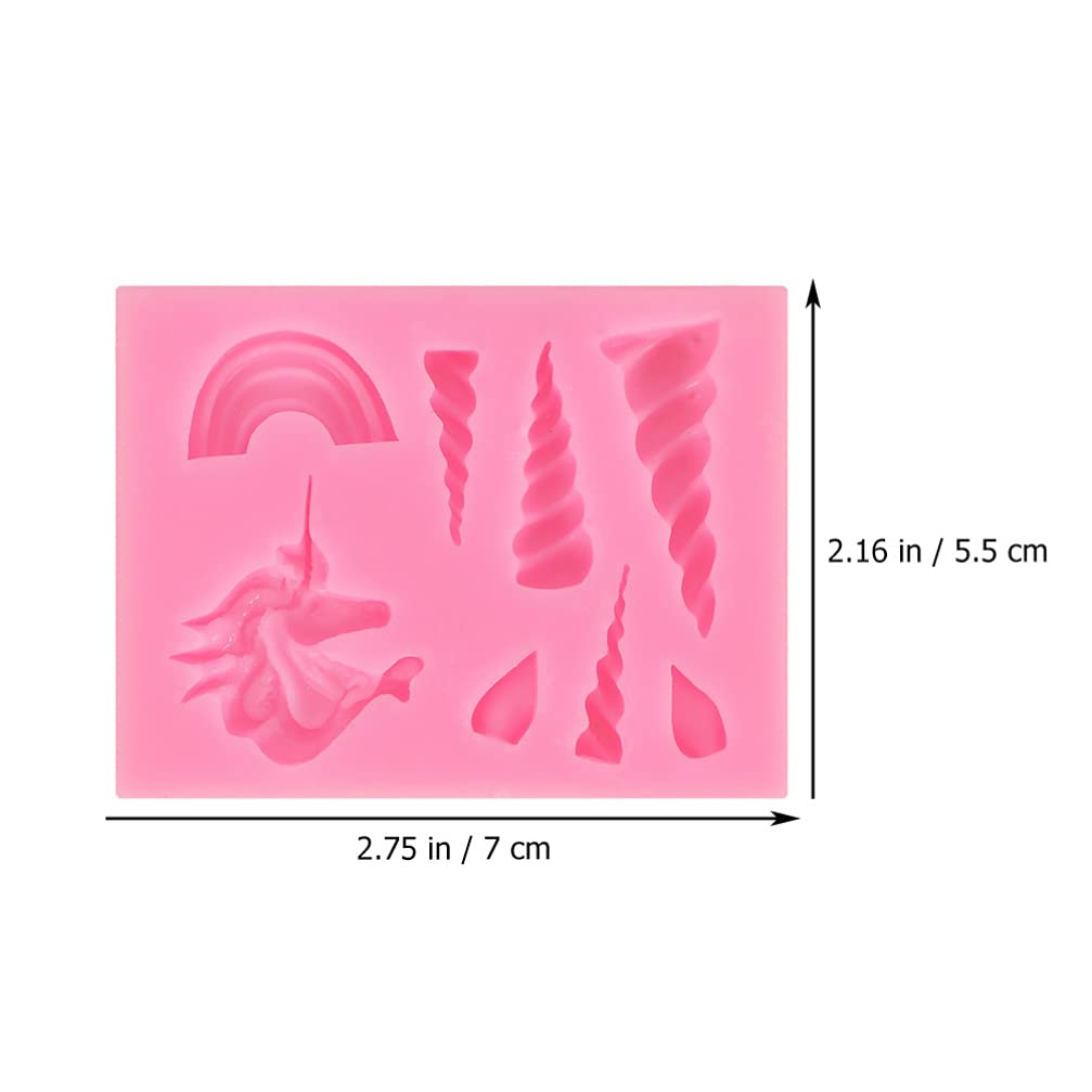 ARTIBETTER 5-Piece Unicorn Silicone Mold Set - 3D Unicorn Horn, Ears & Eyelash Cake Toppers for Fondant, Cupcake & Chocolate Decorations - Perfect for Birthday Parties, Baby Showers & DIY Baking Projects