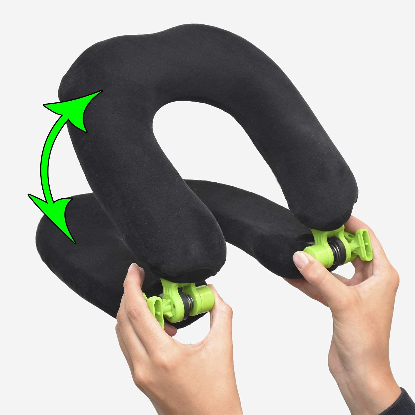 FaceCradle Wanderlust Adjustable Travel Neck Pillow - Ergonomic Headrest for Airplane, Car & Train Travel - Perfect for Long Flights, Road Trips & Commuting