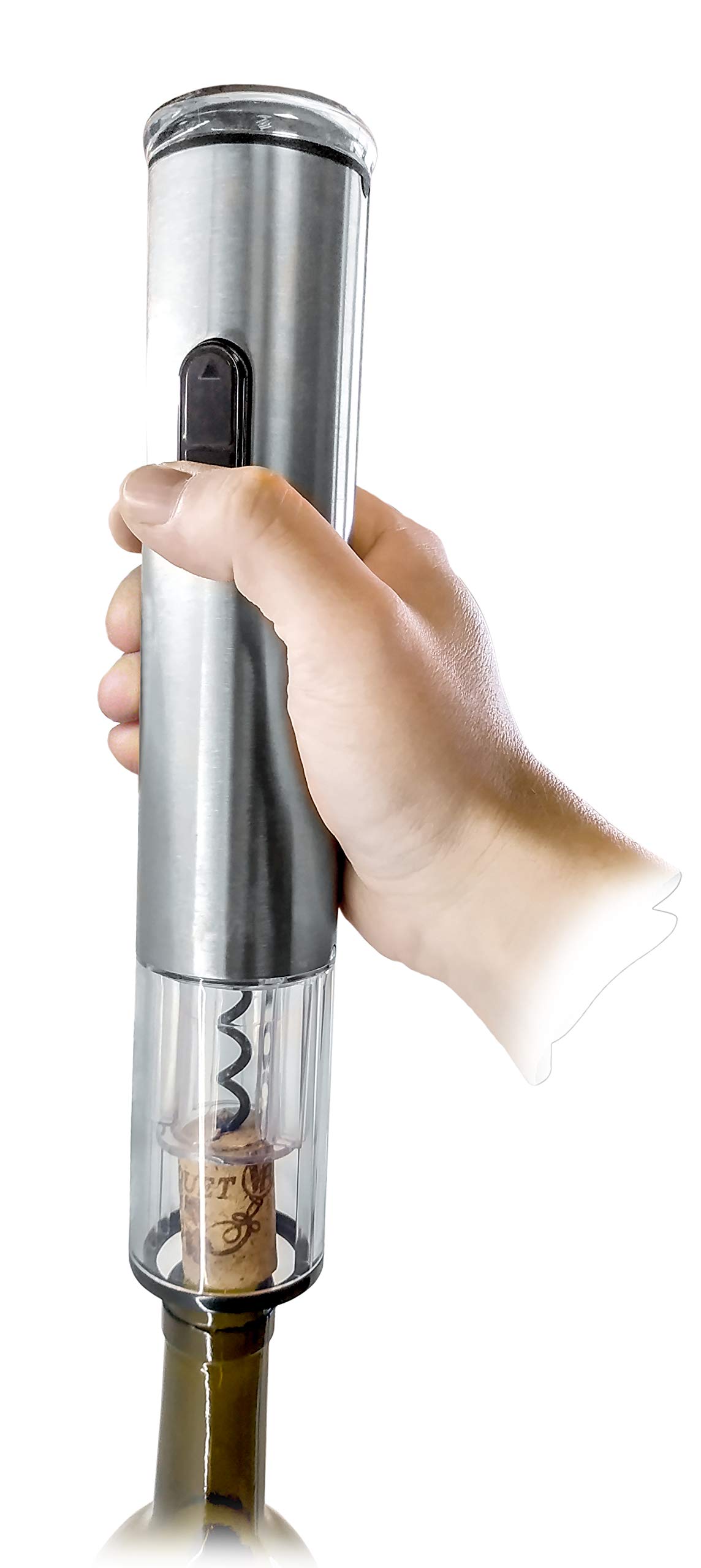 FID 469 Electric Wine Bottle Opener - Automatic Corkscrew with Foil Cutter & Rechargeable Battery - Perfect for Parties, Weddings & Home Bars