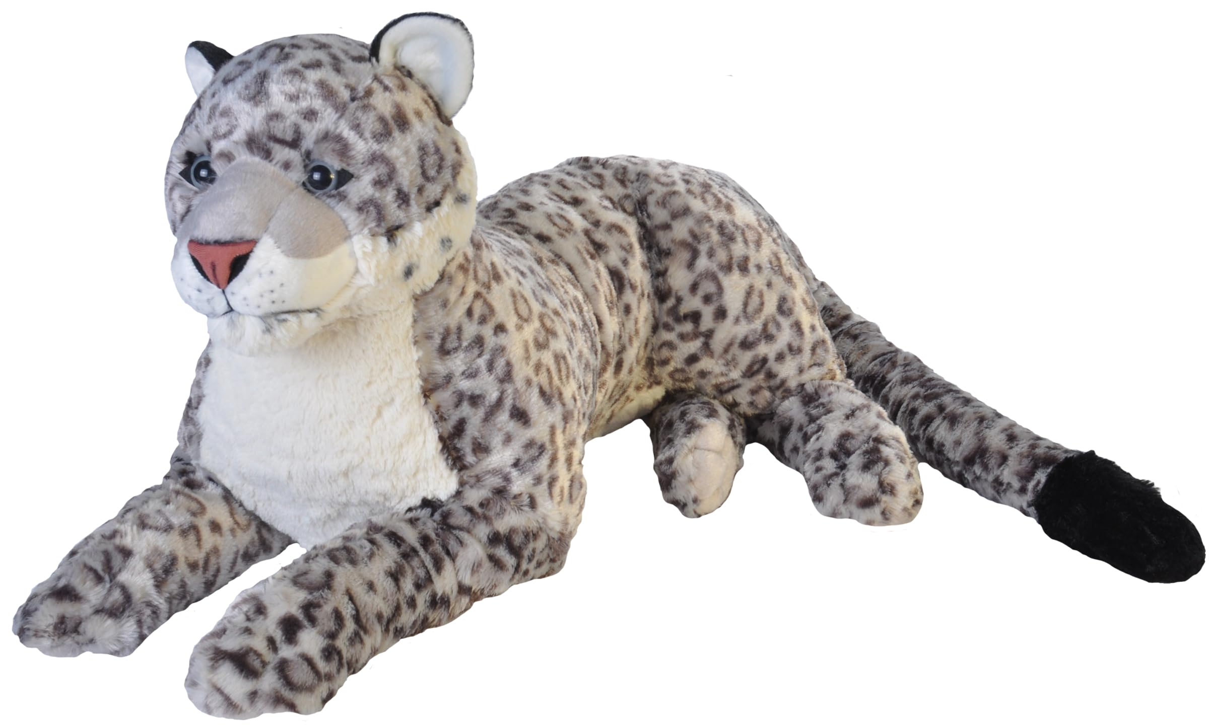 Wild Republic Jumbo Snow Leopard Stuffed Animal - 30 Inch Giant Plush Toy for Kids, Perfect Gift for Birthdays & Cuddling | Soft & Huggable Wildlife Toy for Bedroom Decor & Playtime